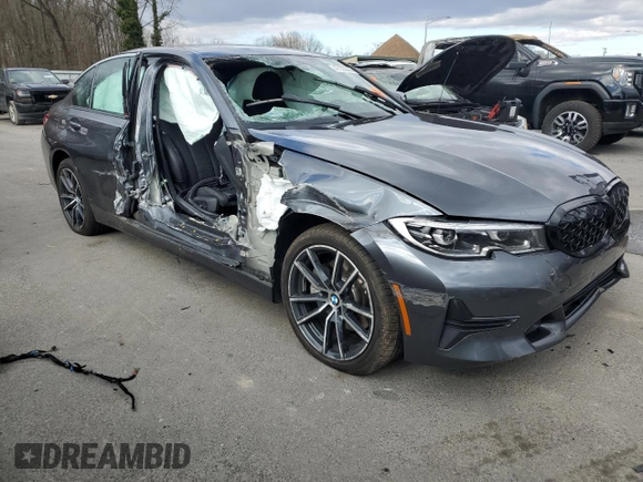2019 BMW 3 Series 330i xDrive with VIN 3MW5R7J59K8B00893, listed as a Copart auction lot 47220575 with Not Provided miles and Salvage Title. Bid and sale history available at DreamBid. Image 4.