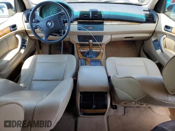 2004 BMW X5 3.0i with VIN 5UXFA13594LU34716, listed as a Copart auction lot 62934654 with 166,996 mi miles and Salvage Title. Bid and sale history available at carsss.com. Image 8.