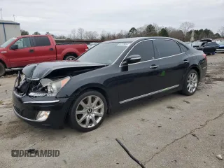 2013 Hyundai Equus Signature with VIN KMHGH4JH5DU058196, listed as a Copart auction lot 87376654 with 120,804 mi miles and Salvage Title. Bid and sale history available at DreamBid. Image 1.