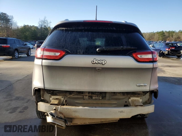 2017 Jeep Cherokee Latitude with VIN 1C4PJLCS9HW650948, listed as a Copart auction lot 43453955 with 140,764 mi miles and Salvage Title. Bid and sale history available at carsss.com. Image 6.