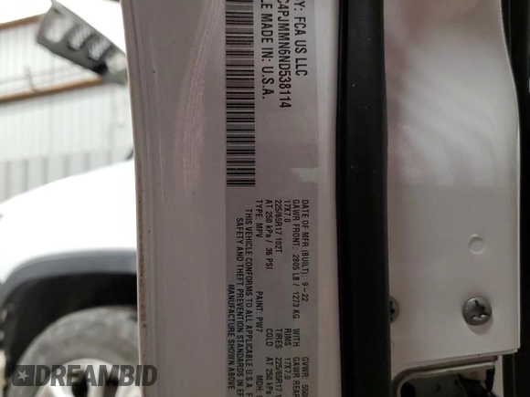 2022 Jeep Cherokee Latitude Lux с VIN 1C4PJMMN6ND538114, выставлен на аукционе Copart как лот 42414445 с пробегом 41 425 миль миль и Списание • Salvage title. История ставок и продаж доступна на DreamBid. Изображение 13.