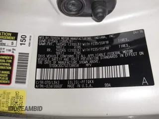 2016 Toyota Sienna Ltd with VIN 5TDDK3DC7GS138658, listed as a IAAI auction lot 41701349 with 189,413 mi miles. Bid and sale history available at carsss.com. Image 9.