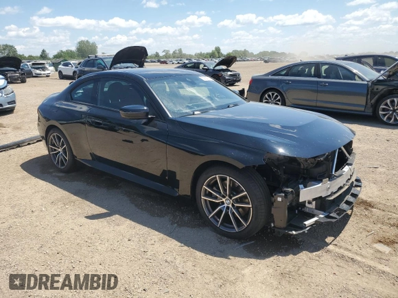 2024 BMW 2 Series 230i xDrive with VIN 3MW33CM0XR8E60430, listed as a Copart auction lot 62824715 with 8,308 mi miles and Salvage title. Bid and sale history available at DreamBid. Image 4.