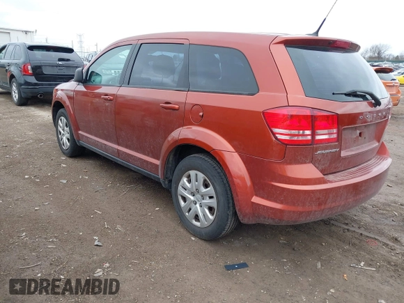 2014 Dodge Journey American Value Pkg with VIN 3C4PDCAB7ET192838, listed as a IAAI auction lot 41917129 with 141,286 mi miles. Bid and sale history available at carsss.com. Image 3.