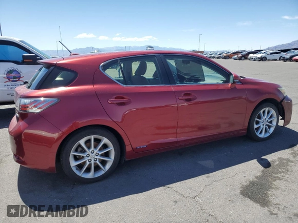 2012 Lexus CT 200h with VIN JTHKD5BH3C2084254, listed as a Copart auction lot 57202665 with 183,581 mi miles and Non repairable. Bid and sale history available at DreamBid. Image 3.