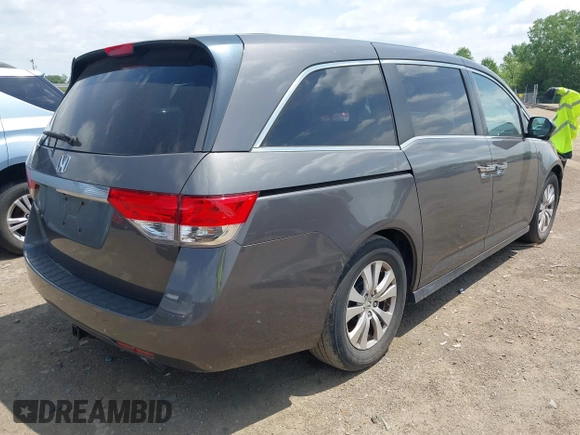 2014 Honda Odyssey EX-L z VIN 5FNRL5H64EB089875, wystawiony jako IAAI lot #42279431 z przebiegiem 107 716 mil mil oraz . Historia ofert i sprzedaży dostępna na DreamBid. Obrazek 4.