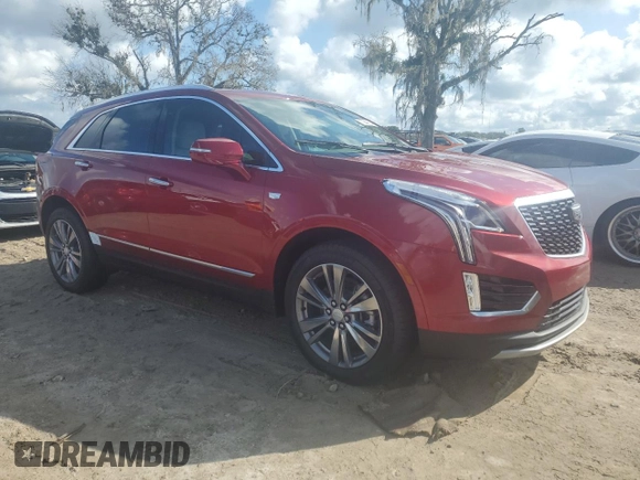 2024 Cadillac XT5 FWD Premium Luxury with VIN 1GYKNCR4XRZ751482, listed as a Copart auction lot 73644534 with 0 mi miles and Salvage Title. Bid and sale history available at carsss.com. Image 4.
