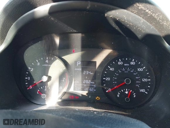 2018 Kia Rio LX with VIN 3KPA24AB4JE145699, listed as a IAAI auction lot 41501580 with 125,162 mi miles. Bid and sale history available at carsss.com. Image 7.