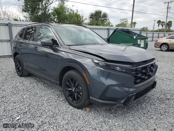 2024 Honda CR-V Hybrid Sport with VIN 7FARS6H52RE022136, listed as a Copart auction lot 88317505 with 25,336 mi miles and Salvage Title. Bid and sale history available at carsss.com. Image 4.