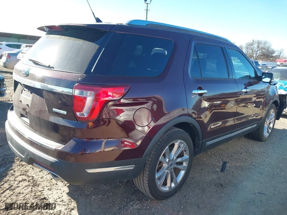 2018 Ford Explorer Limited with VIN 1FM5K7FH5JGB07443, listed as a IAAI auction lot 41251705 with 59,764 mi miles. Bid and sale history available at carsss.com. Image 4.