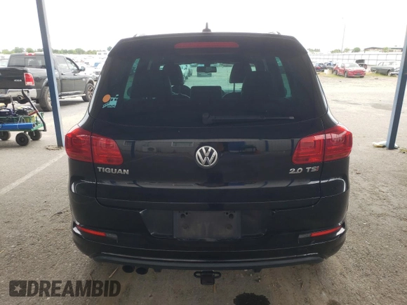 2015 Volkswagen Tiguan R-Line with VIN WVGAV7AX3FW064500, listed as a Copart auction lot 54745215 with 103,406 mi miles and Salvage Title. Bid and sale history available at DreamBid. Image 6.