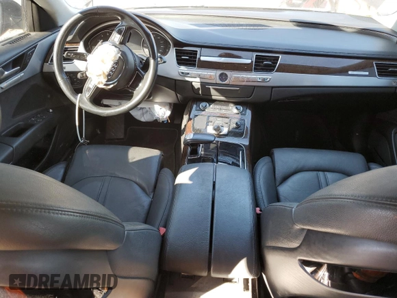 2012 Audi A8 with VIN WAUAVAFD5CN013921, listed as a Copart auction lot 47845595 with 92,512 mi miles and Salvage title. Bid and sale history available at DreamBid. Image 8.