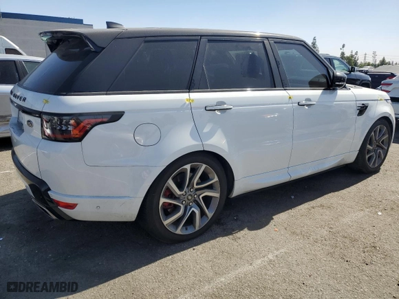 2018 Land Rover Range Rover Sport Autobiography with VIN SALWV2RE2JA807629, listed as a Copart auction lot 76975484 with 0 mi miles and Salvage Title. Bid and sale history available at carsss.com. Image 3.