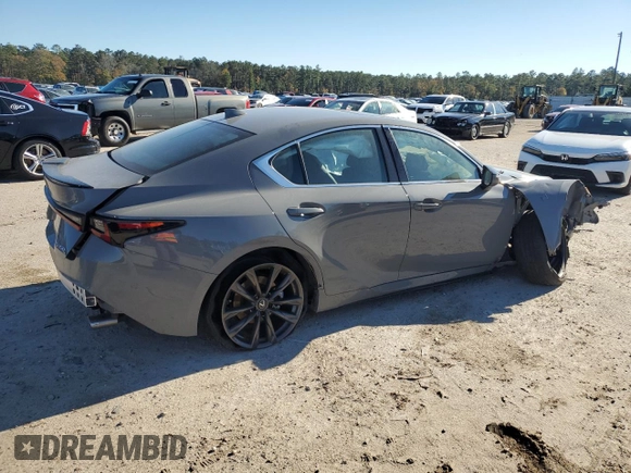 2024 Lexus IS 350 F Sport z VIN JTHBZ1B29R5080383, wystawiony jako Copart lot #83220514 z przebiegiem Nie podano mil oraz Szkoda całkowita • Salvage title. Historia ofert i sprzedaży dostępna na DreamBid. Obrazek 3.