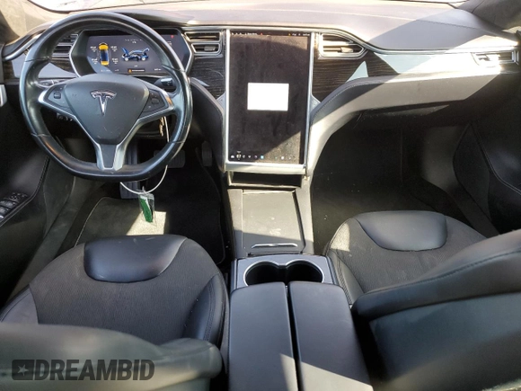 2016 Tesla Model S 70 with VIN 5YJSA1E14GF160066, listed as a Copart auction lot 62452545 with 79,860 mi miles and Salvage title. Bid and sale history available at DreamBid. Image 8.