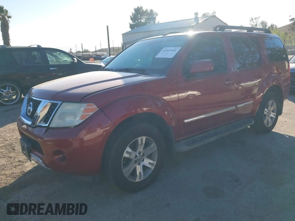 2008 Nissan Pathfinder S with VIN 5N1AR18U88C641331, listed as a IAAI auction lot 41667646 with 170,762 mi miles. Bid and sale history available at carsss.com. Image 2.