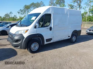 2024 Ram ProMaster Cargo Tradesman with VIN 3C6LRVBG7RE124935, listed as a IAAI auction lot 41999049 with 1,441 mi miles and . Bid and sale history available at DreamBid. Image 2.