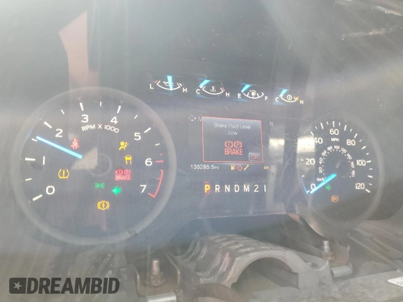 2017 Ford F-150 XL with VIN 1FTEX1EP4HFA85432, listed as a Copart auction lot 54600974 with 135,285 mi miles and Salvage Title. Bid and sale history available at carsss.com. Image 9.