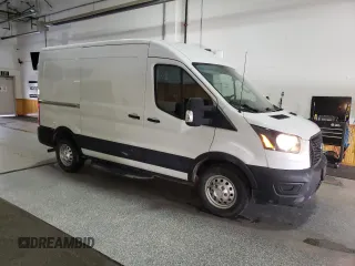 2021 Ford Transit Cargo with VIN 1FTBR2CG2MKA40366, listed as a Copart auction lot 48967855 with 81,030 mi miles and Salvage title. Bid and sale history available at DreamBid. Image 4.