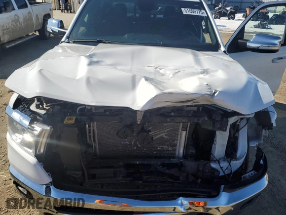 2022 Ram 1500 Big Horn with VIN 1C6SRFFT5NN116671, listed as a Copart auction lot 51690775 with 30,317 mi miles and Salvage Title. Bid and sale history available at carsss.com. Image 11.