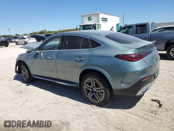 2025 Mercedes-Benz GLC with VIN W1NKJ4HB1SF340964, listed as a Copart auction lot 49317855 with 0 mi miles and Salvage Title. Bid and sale history available at carsss.com. Image 2.
