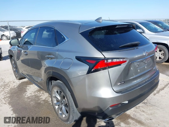 2017 Lexus NX 200t with VIN JTJYARBZ9H2082906, listed as a IAAI auction lot 41830059 with 106,541 mi miles and . Bid and sale history available at DreamBid. Image 3.