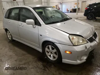 2005 Suzuki Aerio SX z VIN JS2RC61H555300879, wystawiony jako Copart lot #80481084 z przebiegiem 129 196 mil mil oraz Szkody całkowita. Historia ofert i sprzedaży dostępna na DreamBid. Obrazek 4.