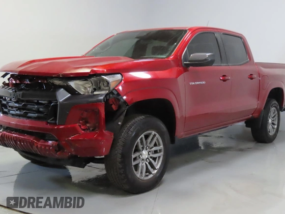 2023 Chevrolet Colorado 2WD LT с VIN 1GCPSCEKXP1230265, выставлен на аукционе Copart как лот 63824625 с пробегом 8 682 миль миль и Чистый • Clean title. История ставок и продаж доступна на DreamBid. Изображение 2.