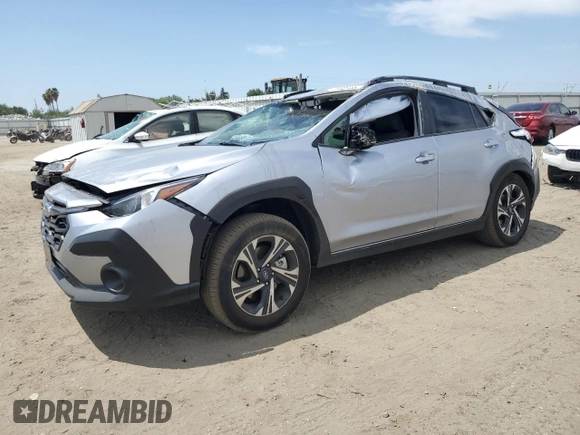 2024 Subaru Crosstrek Premium с VIN JF2GUADC5R8393104, выставлен на аукционе Copart как лот 55308255 с пробегом 4 077 миль миль и Списание • Salvage title. История ставок и продаж доступна на DreamBid. Изображение 1.