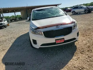 2016 Kia Sedona L with VIN KNDMA5C16G6208049, listed as a Copart auction lot 53080635 with 92,374 mi miles and Salvage Title. Bid and sale history available at carsss.com. Image 14.