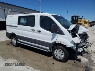 2024 Ford Transit Cargo with VIN 1FTBR1Y89RKA87655, listed as a Copart auction lot 57893955 with 11,044 mi miles and Salvage title. Bid and sale history available at DreamBid. Image 4.