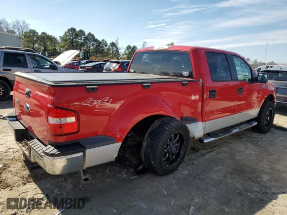 2006 Ford F-150 XLT with VIN 1FTPW04586KD74971, listed as a Copart auction lot 45681195 with 164,630 mi miles and Salvage Title. Bid and sale history available at carsss.com. Image 3.