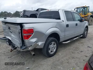 2014 Ford F-150 XL with VIN 1FTFW1CF9EFA40824, listed as a IAAI auction lot 41843053 with 124,613 mi miles. Bid and sale history available at carsss.com. Image 4.