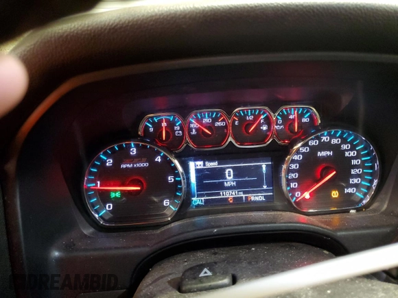 2018 Chevrolet Silverado 1500 LT with VIN 1GCVKRECXJZ337506, listed as a Copart auction lot 44957755 with 110,741 mi miles and Salvage Title. Bid and sale history available at DreamBid. Image 9.