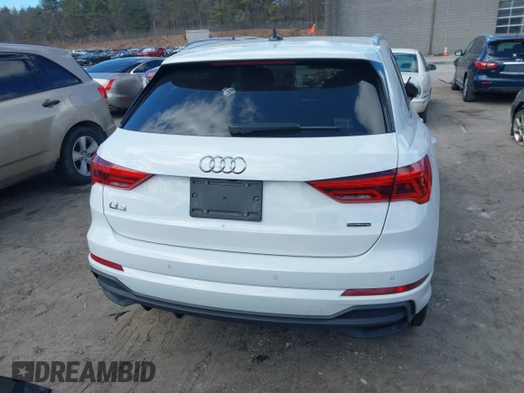 2023 Audi Q3 S line Premium with VIN WA1DECF39P1034247, listed as a IAAI auction lot 41889564 with 49,387 mi miles and . Bid and sale history available at DreamBid. Image 16.