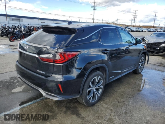 2017 Lexus RX with VIN 2T2BGMCA0HC020407, listed as a Copart auction lot 43097533 with 27,051 mi miles. Bid and sale history available at carsss.com. Image 3.