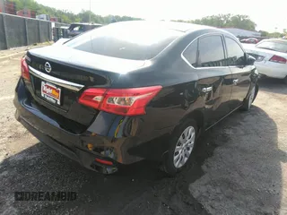 2017 Nissan Sentra S with VIN 3N1AB7AP2HY212907, listed as a IAAI auction lot 33161036 with 82,125 mi miles. Bid and sale history available at carsss.com. Image 4.