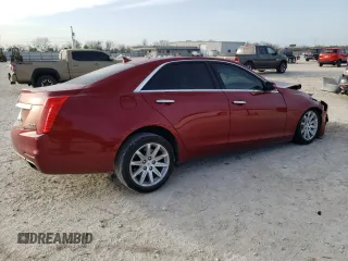 2014 Cadillac CTS Luxury RWD with VIN 1G6AR5SX8E0155133, listed as a Copart auction lot 49601595 with 37,554 mi miles and Salvage Title. Bid and sale history available at carsss.com. Image 3.