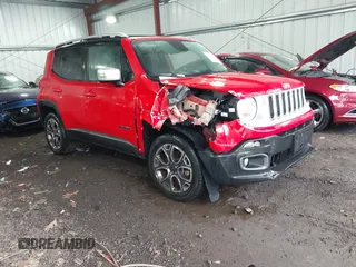 2017 Jeep Renegade Limited z VIN ZACCJBDB9HPE44954, wystawiony jako IAAI lot #41793456 z przebiegiem 44 424 mil mil oraz . Historia ofert i sprzedaży dostępna na DreamBid. Obrazek 1.