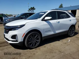 2024 Chevrolet Equinox RS с VIN 3GNAXWEG1RS119701, выставлен на аукционе Copart как лот 56573655 с пробегом 24 996 миль миль и Чистый • Clean title. История ставок и продаж доступна на DreamBid. Изображение 1.