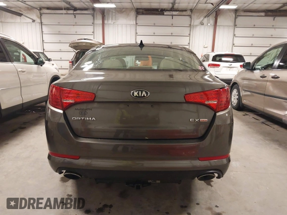 2013 Kia Optima EX with VIN 5XXGN4A72DG120129, listed as a IAAI auction lot 41858461 with 138,627 mi miles. Bid and sale history available at carsss.com. Image 16.