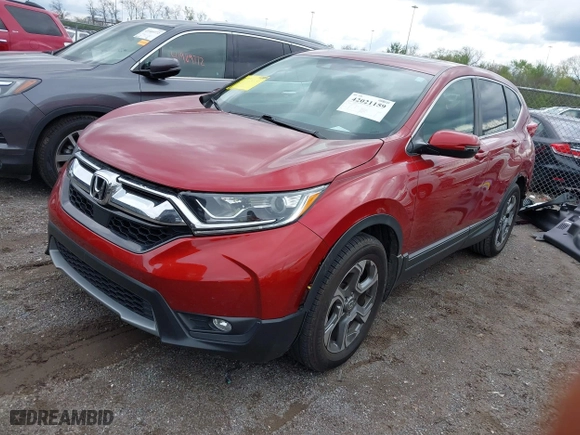 2018 Honda CR-V EX-L with VIN 5J6RW1H81JL015929, listed as a IAAI auction lot 42021159 with 59,145 mi miles. Bid and sale history available at carsss.com. Image 2.