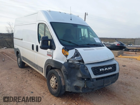 2019 Ram ProMaster Cargo with VIN 3C6TRVCG6KE522772, listed as a IAAI auction lot 41570518 with 117,422 mi miles and . Bid and sale history available at DreamBid. Image 1.
