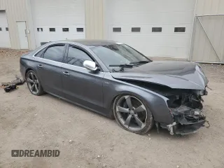 2014 Audi S8 with VIN WAUD2AFD2EN014470, listed as a Copart auction lot 78088674 with 0 mi miles and Salvage Title. Bid and sale history available at carsss.com. Image 4.