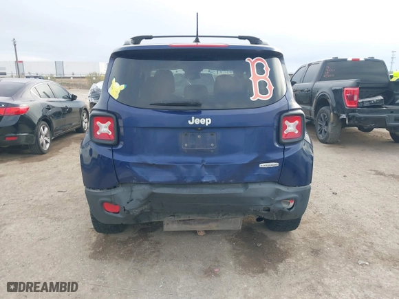 2017 Jeep Renegade Altitude with VIN ZACCJABB9HPG45573, listed as a IAAI auction lot 40929936 with 103,810 mi miles. Bid and sale history available at carsss.com. Image 16.