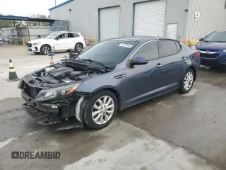 2015 Kia Optima EX with VIN 5XXGN4A72FG486109, listed as a Copart auction lot 50734465 with 106,902 mi miles and Salvage Title. Bid and sale history available at carsss.com. Image 1.