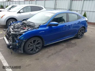 2018 Honda Civic Hatchback Sport with VIN SHHFK7H40JU416376, listed as a IAAI auction lot 41761111 with 66,335 mi miles. Bid and sale history available at carsss.com. Image 18.