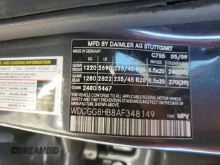 2010 Mercedes-Benz GLK with VIN WDCGG8HB8AF348149, listed as a Copart auction lot 45109875 with 150,745 mi miles and Salvage Title. Bid and sale history available at carsss.com. Image 13.