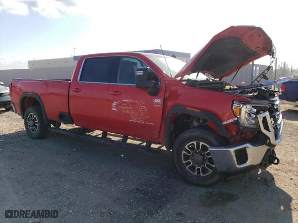 2022 GMC Sierra 3500HD CC SLE with VIN 1GT49TE75NF202206, listed as a Copart auction lot 67395824 with NaN miles and Salvage Title. Bid and sale history available at carsss.com. Image 4.
