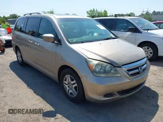 2005 Honda Odyssey EX-L z VIN 5FNRL38755B107829, wystawiony jako IAAI lot #42422225 z przebiegiem 227 008 mil mil oraz . Historia ofert i sprzedaży dostępna na DreamBid. Obrazek 1.